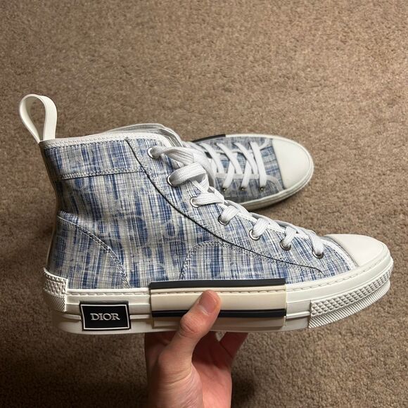 Dior Men\'s White and Blue Trainers main image 4